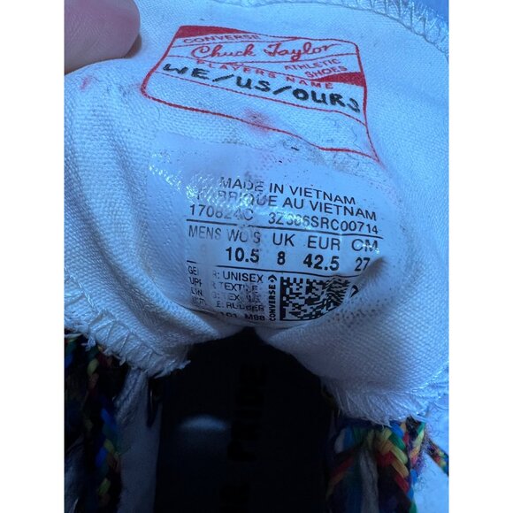 Converse Chuck Taylor Run Star Hije Hi High sneaker women size 10.5 or mens size - Picture 10 of 11